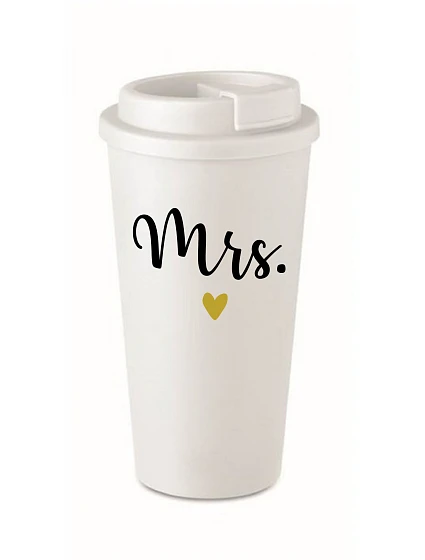 MRS. - bílý termohrnek 475 ml