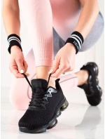 Exkluzívní  tenisky dámské černé bez podpatku