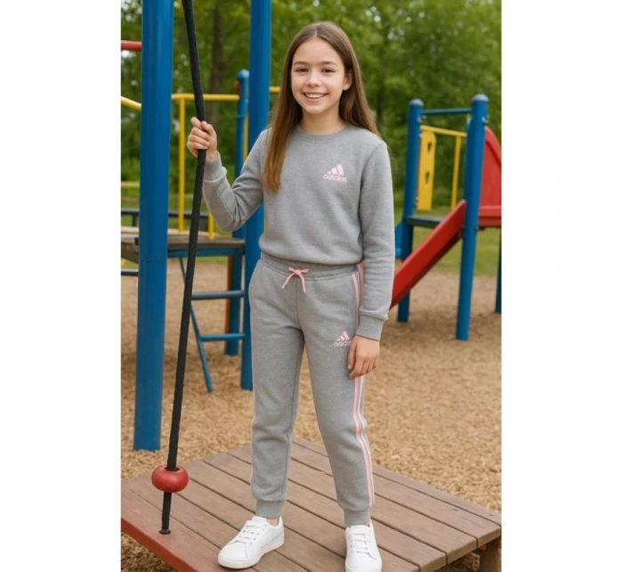 Kalhoty adidas French terry 3 Jr HM8759