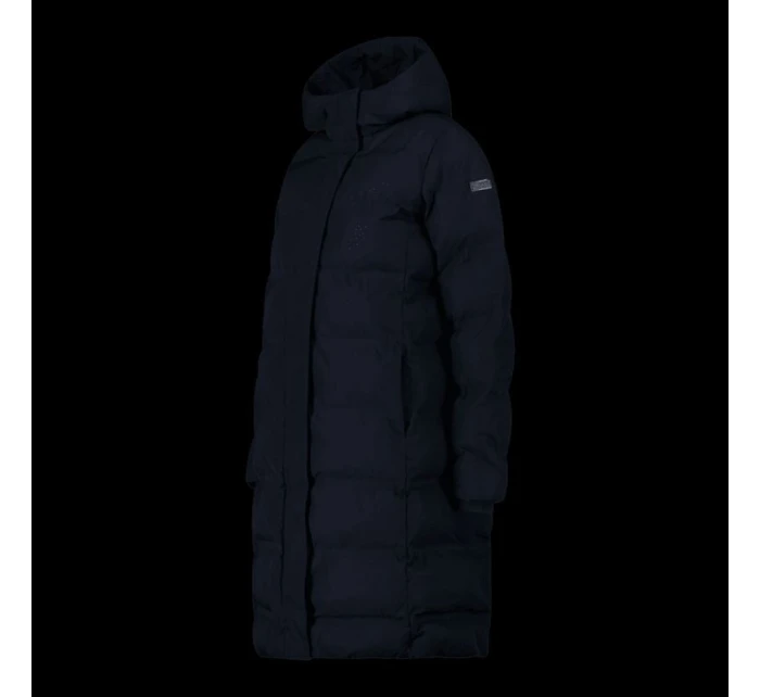 Dámský zimní kabát s kapucí CMP zateplená nepromokavá bunda černá (34K0096/N950)