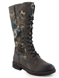 Dámské nepromokavé šněrovací boty šedé model 21905850 - Rieker