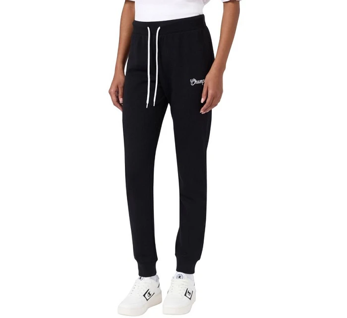Champion Dámské kalhoty s žebrovanými manžetami černé 118256 KK001 dámské