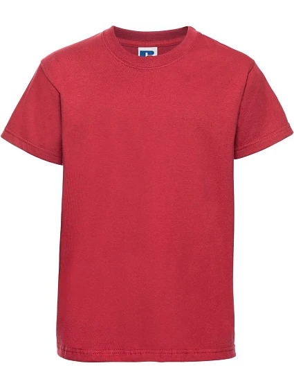Russell Athletic 180B Dětské tričko z těžké bavlny "Authentic" 10.180B classic red