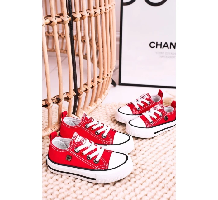 Dětské Klasické Tenisky Nízké BIG STAR HH374196 červené