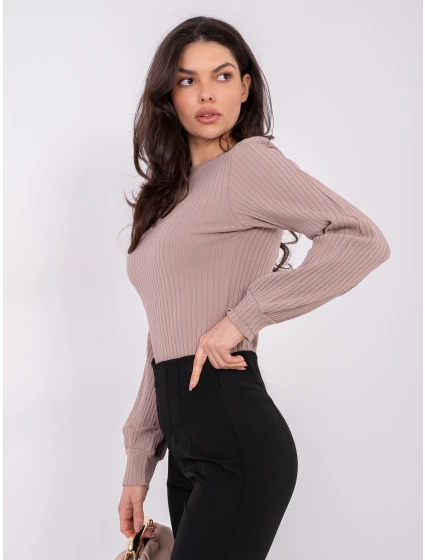 Bluzka RV BZ model 21819015 ciemny bezowy - FPrice