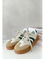 Dámské Tenisky Na Platformě Béžovo-Zelené Nesonice Dámské Tenisky Na Platformě Béžovo-Zelené Nesonice