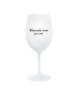 MAMINKA MIMO PROVOZ - bílá sklenice na víno 350 ml MAMINKA MIMO PROVOZ - bílá sklenice na víno 350 ml