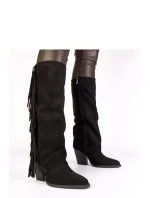 Kozačky na podpatku model 222054 Solea Kozačky na podpatku model 222054 Solea