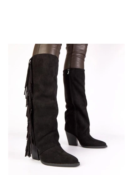 Kozačky na podpatku model 222054 Solea Kozačky na podpatku model 222054 Solea