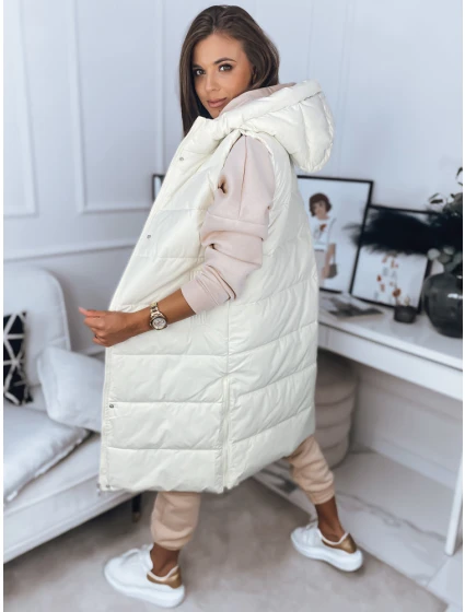 Dámská vesta BRONS ecru FashionStreet TY3088