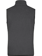 JN Pánská fleecová vesta 02. dark melange/black model 22414765 - Daiber JN Pánská fleecová vesta 02. dark melange/black model 22414765 - Daiber