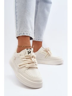 Dámské tenisky z ekokůže béžové Avanalis