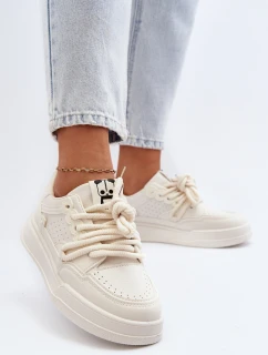 Dámské tenisky z ekokůže béžové Avanalis