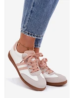 Dámské nízké tenisky Bílá-Růžová Loredis