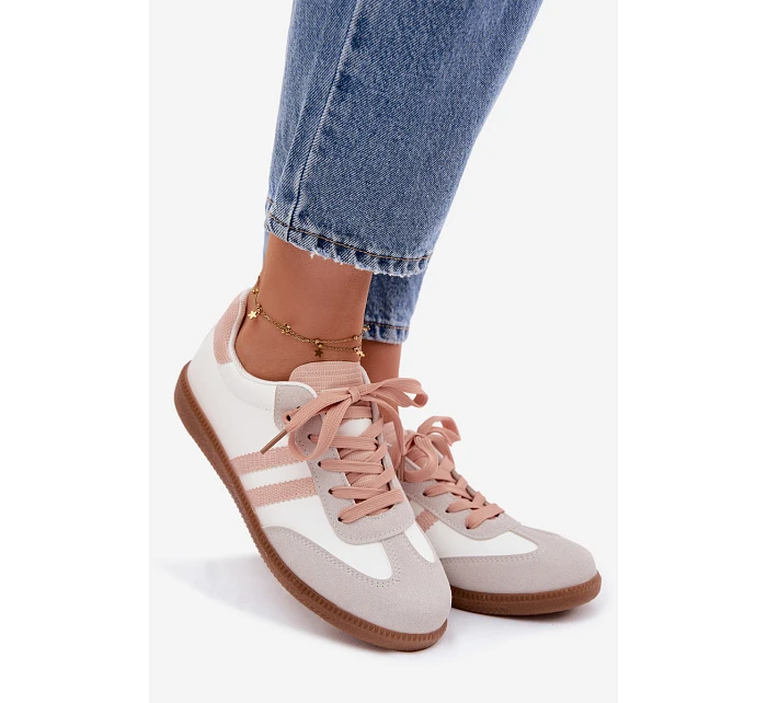 Dámské nízké tenisky Bílá-Růžová Loredis