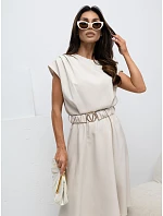 Sukienka MI SK  jasny beżowy model 22123726 - FPrice