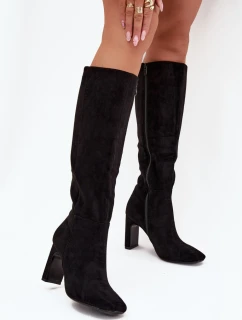 Kozačky na podpatku  model 218091 Step in style