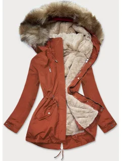 DAMSKA KURTKA ZIMOWA NA MISIU BEŻ model 21242896 - MHM