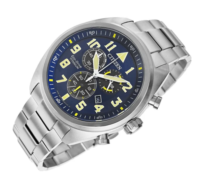 CITIZEN Super Titanium Eco-Drive pánské hodinky AT2480-81L + BOX