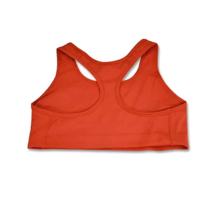 Sportovní podprsenka Nike Swoosh Pro-padded Bra Wmns Cinnabar/White - BV3630-624