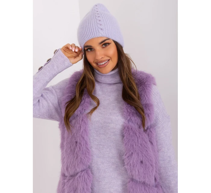 Czapka AT CZ model 18997519 jasny fioletowy - FPrice Czapka AT CZ model 18997519 jasny fioletowy - FPrice