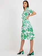 LK SK 508944 šaty.45P bílá zelená
