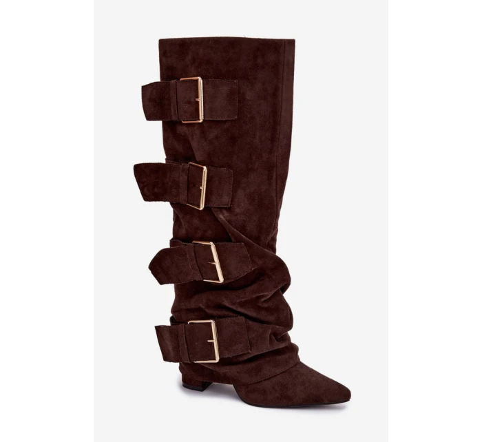 Kozačky na podpatku  model 221908 Step in style