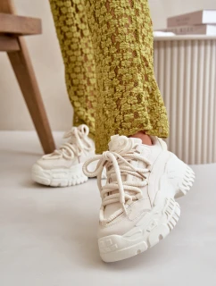 Dámské tenisky na masivní světle béžové model 21667369 - Boto