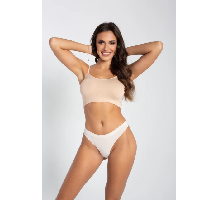 SEAMLESS COTTON STRING THONG