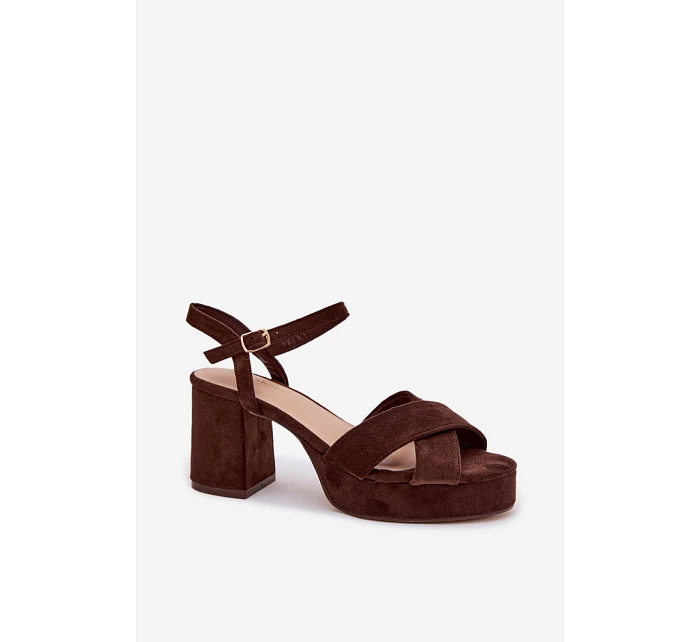 Sandály na podpatku  model 225632 Step in style