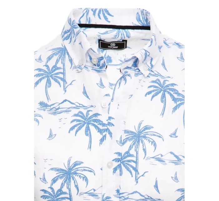 Pánské bílé tričko s krátkým rukávem model 21969125 - Dstreet