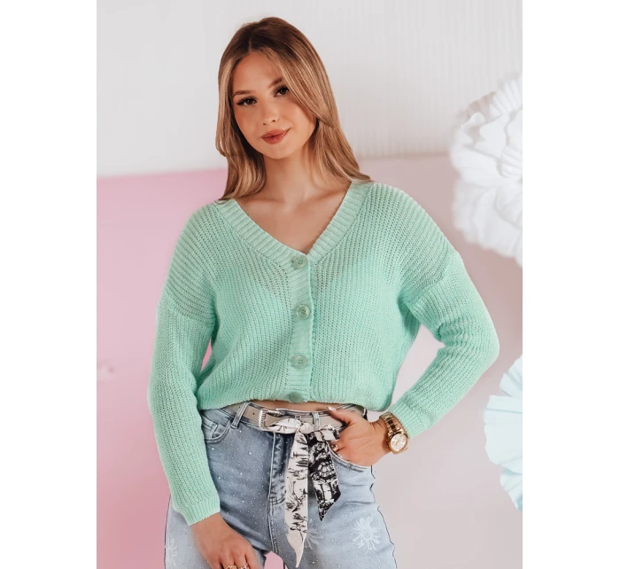 Dámský oversize žebrovaný svetr SWEETDREAM mint FashionStreet MY2458