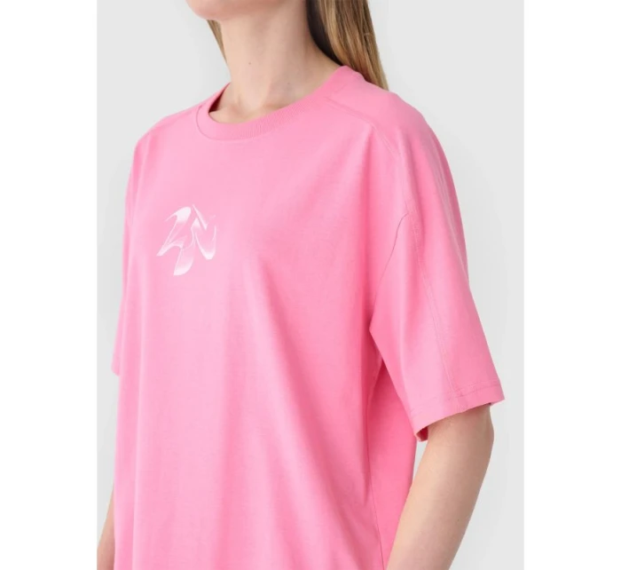 Dámské tričko oversize s potiskem model 21432950 - 4F Dámské tričko oversize s potiskem model 21432950 - 4F