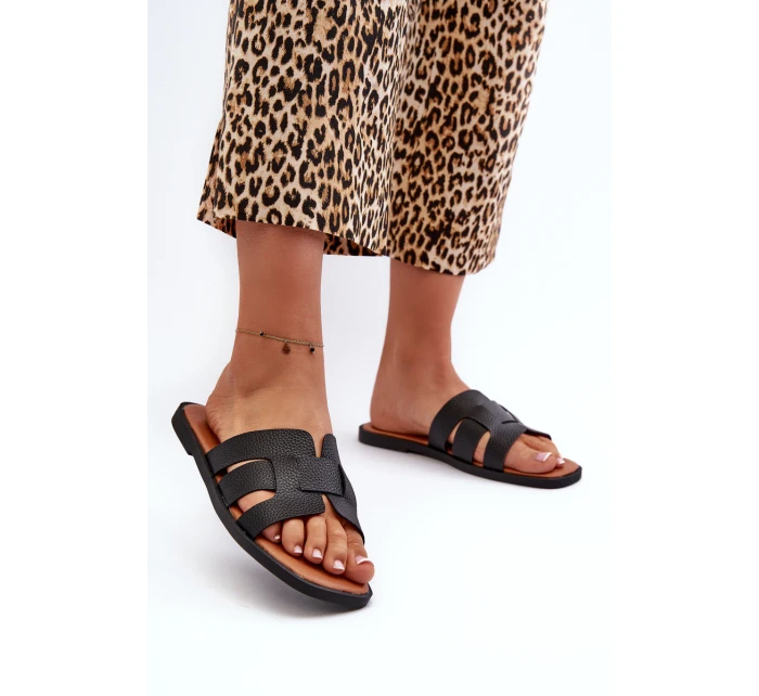 Ploché Dámské Žabky Z Černé model 21661041 - EVENTO Ploché Dámské Žabky Z Černé model 21661041 - EVENTO