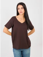Tričko RV TS A1094.45 tmavě hnědé