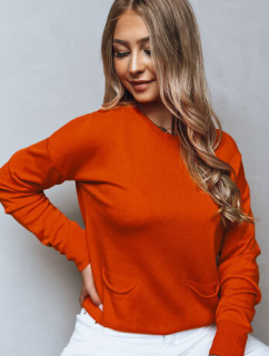 MOLLY dámský svetr oranžový Dstreet MY2156