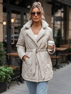 Dámská přechodná bunda model 22123867 krémová - FashionStreet