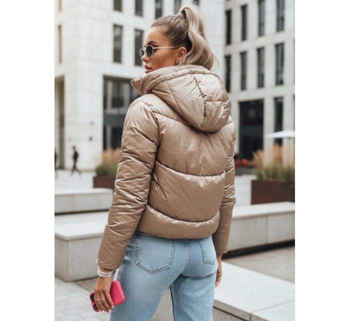 Dámská prošívaná přechodová bunda LOLAROSE béžová FashionStreet TY3738