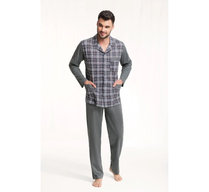 Piżama  dł/r 4XL męska model 20328315 - Luna
