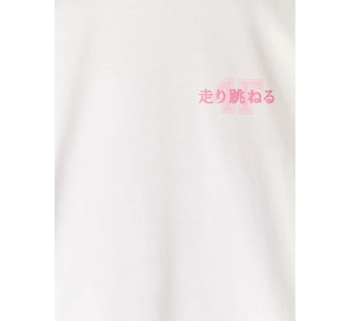 Dívčí tričko oversize s potiskem model 21816821 - 4F Dívčí tričko oversize s potiskem model 21816821 - 4F