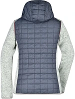 Daiber JN 771 Dámská pletená hybridní bunda 02.0771 light melange/anthracite melange Daiber JN 771 Dámská pletená hybridní bunda 02.0771 light melange/anthracite melange