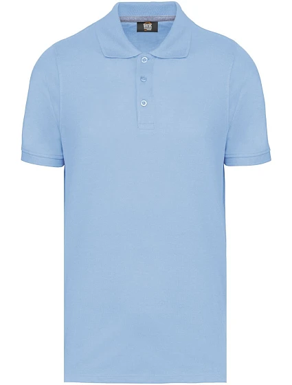 WK WK 274 Pánské pracovní piqué polo z těžké bavlny 20.W274 sky blue WK WK 274 Pánské pracovní piqué polo z těžké bavlny 20.W274 sky blue