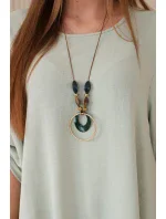 Sada halenky + kalhot s přívěskem tmavá máta Sada halenky + kalhot s přívěskem tmavá máta