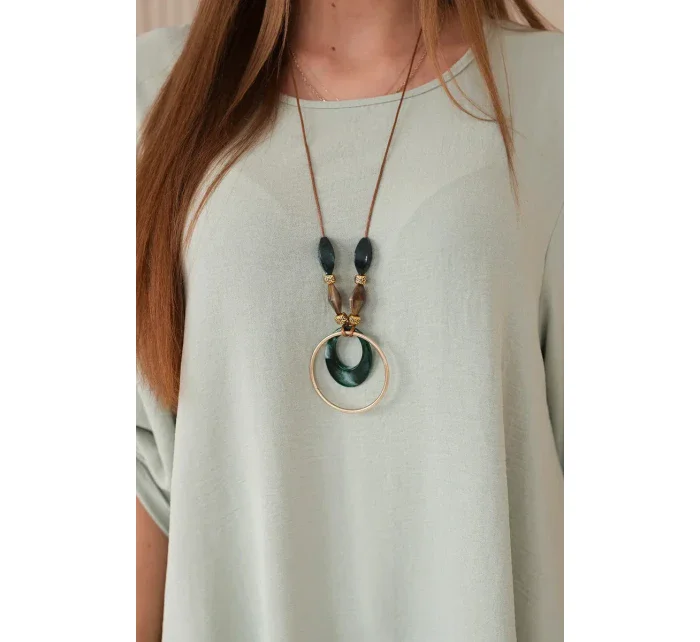 Sada halenky + kalhot s přívěskem tmavá máta Sada halenky + kalhot s přívěskem tmavá máta