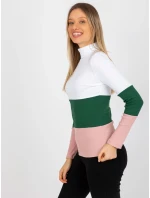 Dámská halenka RV BZ 8465 model 18310027 bílá a růžová - FPrice