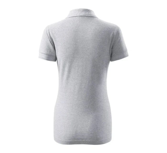 Pique Polo polokošile dámská světle šedý melír