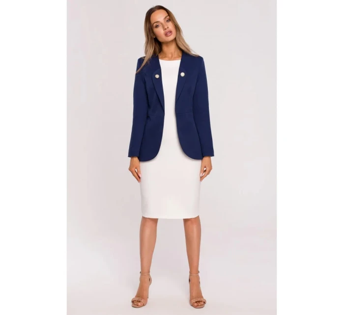 Frakční plášť M665  tmavě modrý - Moe