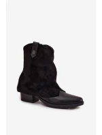 Boty na podpatku model 217192 Step in style Boty na podpatku model 217192 Step in style