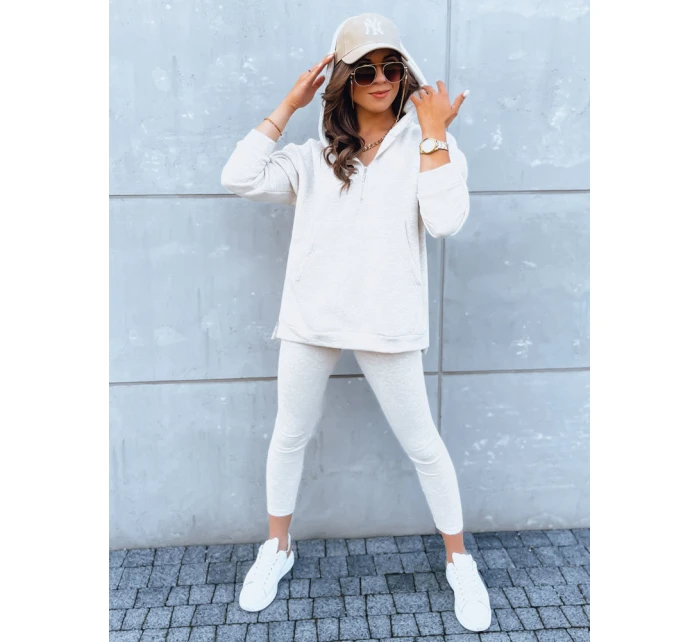 MAY DAY dámská tepláková souprava světle béžová FashionStreet AY0912 MAY DAY dámská tepláková souprava světle béžová FashionStreet AY0912