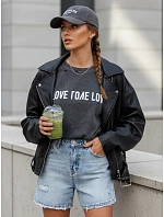 Dámské tričko s potiskem BONGANIR graphite FashionStreet RY2636 Dámské tričko s potiskem BONGANIR graphite FashionStreet RY2636